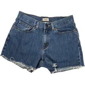 High waisted jean shorts L.L. Bean